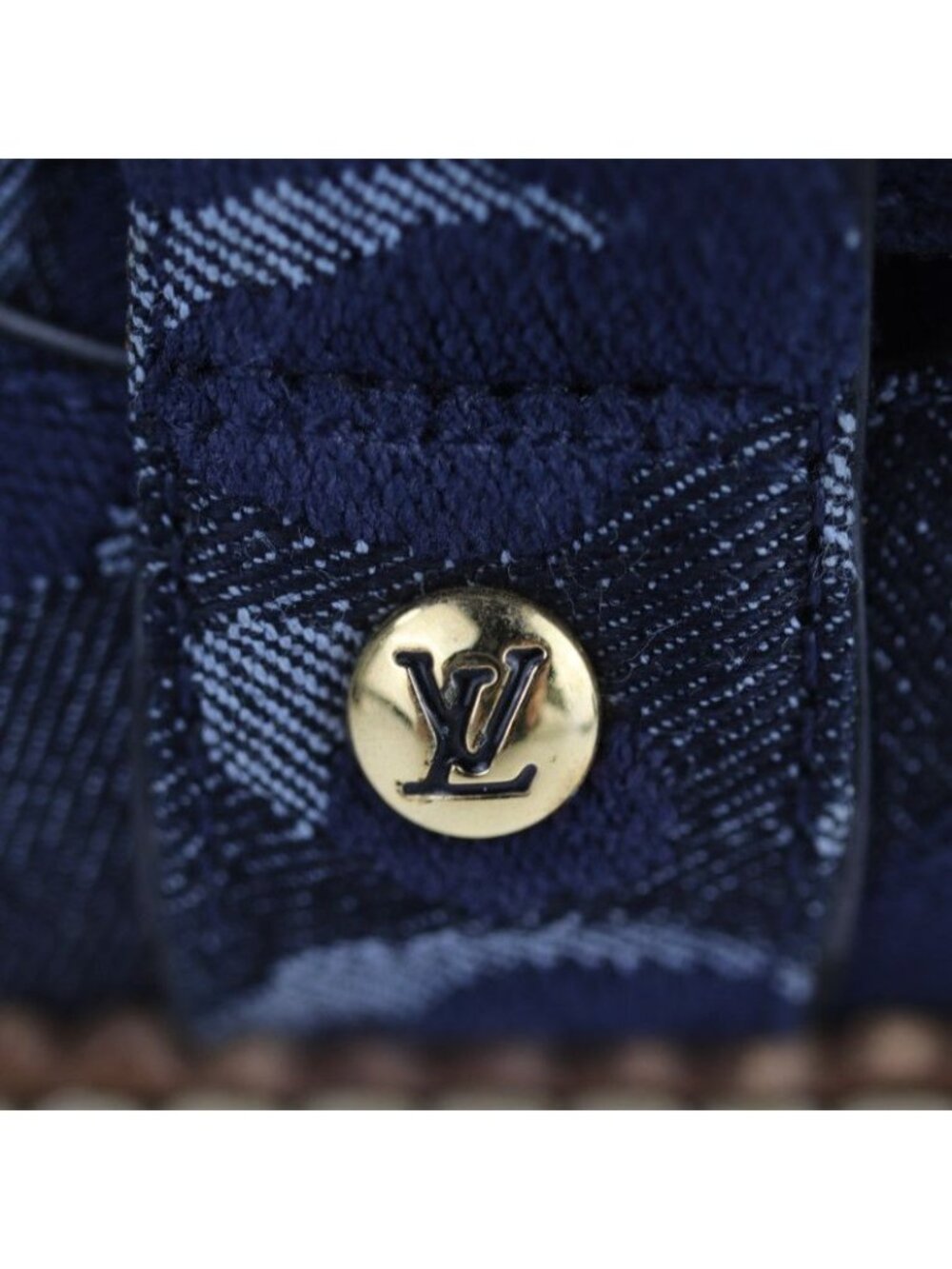 Louis Vuitton Boots Denim Navy Shoes Half Leopard Pattern Reference - Picture 7 of 9
